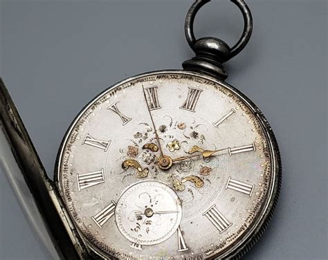 swiss fake pocket watch model 1879 keywind crown